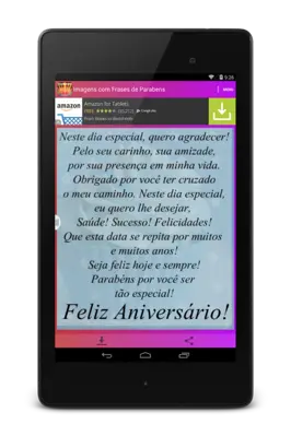 Imagens com Frases de Parabéns android App screenshot 1