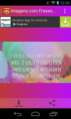 Imagens com Frases de Parabéns android App screenshot 3