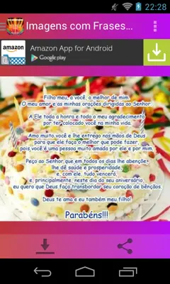 Imagens com Frases de Parabéns android App screenshot 5