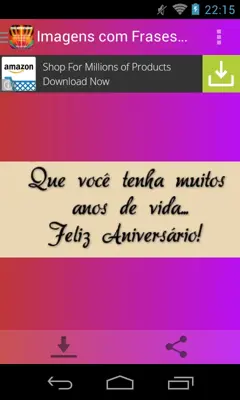 Imagens com Frases de Parabéns android App screenshot 6